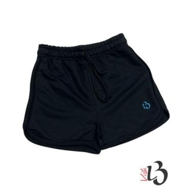 Imagem de Short Moletom Lisos Infantojuvenil - VISTA LB, Preto, 12