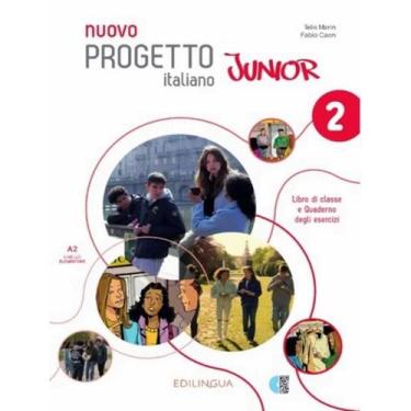 Imagem de Nuovo Progetto Italiano Junior 2 A2 Libro Di Classe E Quaderno Degli E