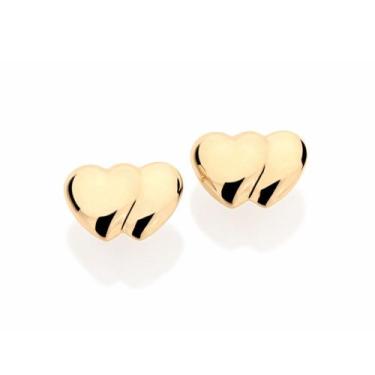 Imagem de Brinco folheado a ouro 18k corações/523611 - Rommanel