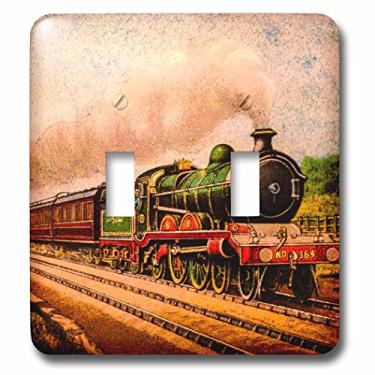 Imagem de 3dRose lsp_240527_2 Magic Lantern Slide Vintage Locomotiva Trem Ferrovia – Interruptor duplo