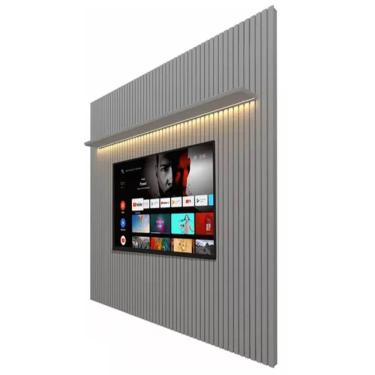 Imagem de Painel Nobre Sem Nicho 230cm Home para TV até 85 Polegadas com LED Gelius Cor Cinza