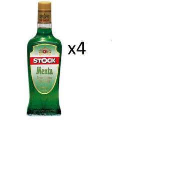 Imagem de Kit Licor Stock Creme De Menta 720ml 4 Unidades