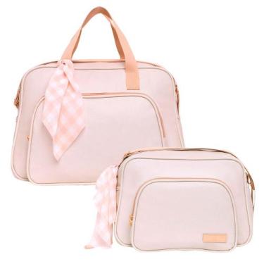Imagem de Kit Bolsas Maternidade Pirulitando G+P Encanto Marfim - Pirulitando Ba
