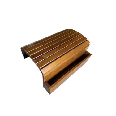 Imagem de Esteira Bandeja Filetada Porta Controle Braço Sofá Madeira Pinus. - M 