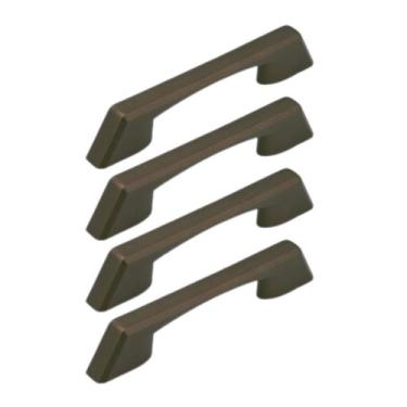 Imagem de Kit 4 Peças Puxador Ares 96/128mm  - Kitsul, Champagne Fosco
