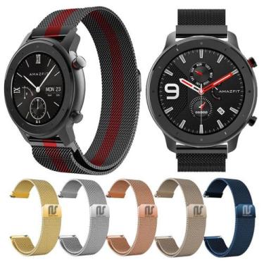 Imagem de Pulseiras premium Nsmart em aço inoxidável  Compatíveis com  Amazfit  