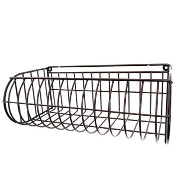 Imagem de Fruteira de parede 40x20cm Preto - StiloArteMetal