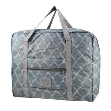 Imagem de Bolsa Viagem Dobrável Estampada Jacki Design -GG Cinza