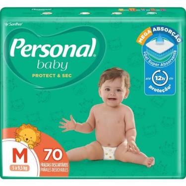 Imagem de FRALDA PERSONAL BABY PROTECT HIPER M 70 unidades