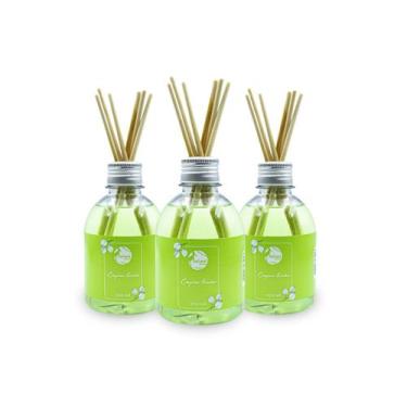 Imagem de Kit 3 Aromatizador Difusor Capim Limão Varetas Fragrância Suave Ambien
