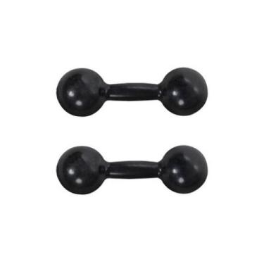 Imagem de Par Halteres Emborrachado 1 Kg para Treinos - RBXSPORTS 