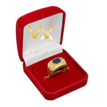 Imagem de Anel de formatura pedra Azul Safira ( Administração  Engenharia ) - WA