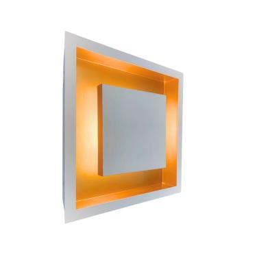 Imagem de Luminária Rebatedor De Embutir Fundo Dourado 38x38 cm 4xG9