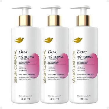 Imagem de Kit Dove Pró-Retinol + Firmador: 3 Sérum Corporal Hidratante 380ml