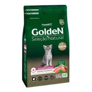 Imagem de Ração Golden Seleção Natural Gatos Filhotes Sabor Frango 3kg - Premier