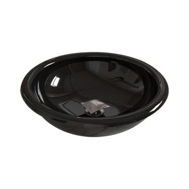 Imagem de Kit Cuba Apoio ou Sobrepor Lume com Válvula Click Quadrada Preto Brilho