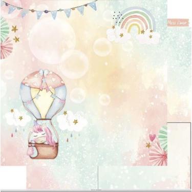 Imagem de Papel Scrapbook Dupla Face ColecÃO AlgodÃO Doce Sd-1157 30,5x30,5cm Li