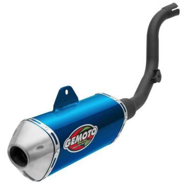 Imagem de Ponteira Gemoto Racing 3 Trioval Crf 250f, AZUL