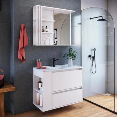 Imagem de Conjunto de Gabinete com Lavatório Estela e Armário de Banheiro com Es