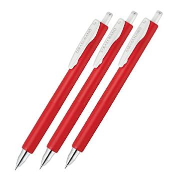Imagem de Caneta esferográfica Zebra JJH72-R3-AZ Sarasa Nano gel, 0,3 mm, vermelho, conjunto de 3