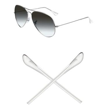 Imagem de Mryok Meias de substituição para óculos de sol Ray-Ban Aviator RB3025 55 mm/58 mm/62 mm/RB3362 59 mm - Transparente