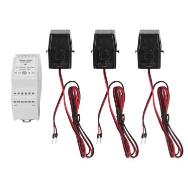 Imagem de Monitor de Energia Inteligente, Medidor de Uso de Eletricidade Trifásico de 4 Fios Com relé e Braçadeira 3x120A CT 90-250VAC para Casa