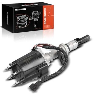 Imagem de A-Premium Distribuidor de ignição com tampa e rotor compatível com Jeep Cherokee, Comanche, Wagoneer e Chevrolet Camaro, S10 & Buick Century e GMC S15 e Isuzu Pickup e Oldsmobile Omega & Pontiac 6000