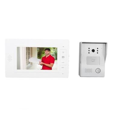 Imagem de Intercomunicação de Vídeo Com Fio, de Interfone Com Campainha de Vídeo de 7 Polegadas, Kits de Câmera HD, Monitoramento de Suporte, Desbloqueio, Intercomunicador de 2 Vias, para