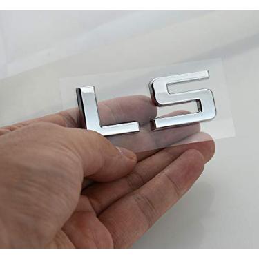 Imagem de 1 peça Emblema LS Placa de Identificação Letra 3D de Substituição para Chevrolet Silverado Tahoe Suburban 2007-2013 (Cromado)