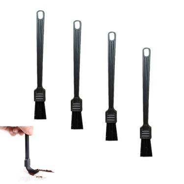 Imagem de DeaHea Pacote com 4 escovas de moedor de café, ferramenta de limpeza para máquina de café expresso com cerdas de nylon rígidas, escovas barista para limpeza de pó, grãos de café, copo de filtro de