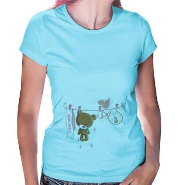 Imagem de Baby Look É uma menina - Foca na Moda, Azul bebê, GG