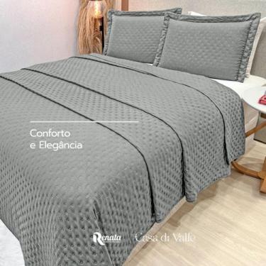 Imagem de Cobre Leito Genebra Casal 400 Fios Toque De Plumas Premium - Casa di V