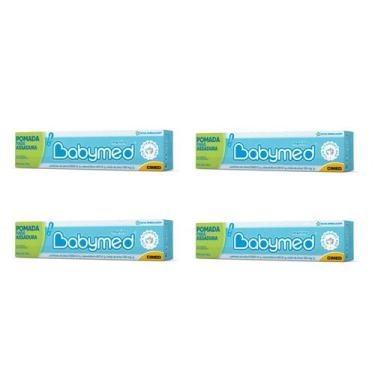 Imagem de Kit 4 Pomada Para Assaduras Babymed Menino Azul 45g - Cimed