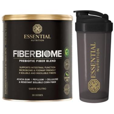 Imagem de Fiber Biome - Blend de fibras e Prebiótico Essential Nutrition - Sabor Neutro + Coqueteleira oficial