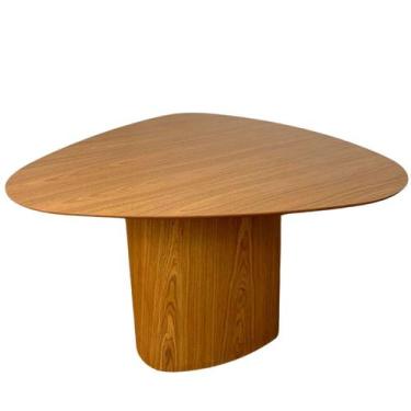 Imagem de Mesa de Jantar Cone Orgânica Tríon Redonda 120x123 cm Base Freijó Tamp