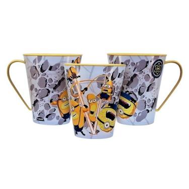 Imagem de Caneca Minions Infantil de Plástico 360 ml Personagens Plasútil, Arte 