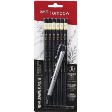Imagem de Lápis Graduado Profissional Tombow Kit C/6 + Borracha Mono
