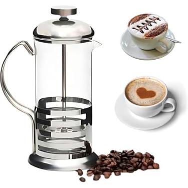 Imagem de Cafeteira Prensa Francesa, Cremeira Gourmet de Aço Inox Inoxidável e Vidro Borossilicato - Para Café Leite Creme Chá - 350ml