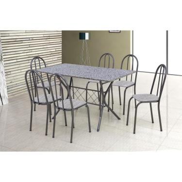 Imagem de Conjunto bruna cr preto - base 5140 C/6 cad 050 tp gr 1,40 ass GRAFIATO-Straso Móveis