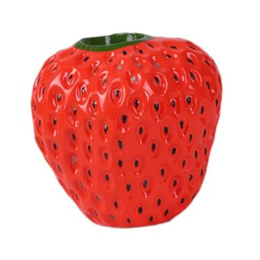 Imagem de XLWLLNJ Vaso de flores Organizador Desktop Flowerpot Decoração de arranjo floral plantador para lareira de férias de prateleira de cozinha de casamento, Vermelho