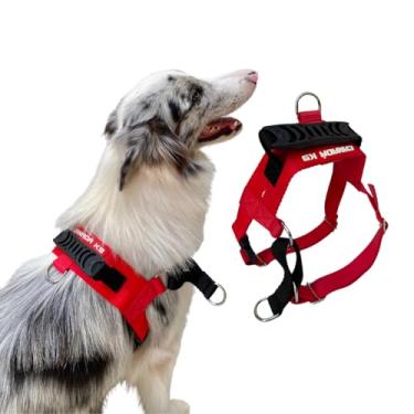 Imagem de Coleira Peitoral Anti-puxão para Cães Fortes - Tamanho M (vermelho)