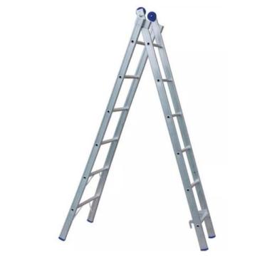 Imagem de Escada Extensiva 4 em 1 em Alumínio 2 x 6 Degraus EX06 - REAL ESCADAS