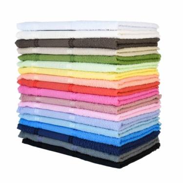 Imagem de Kit 10 Toalha De Lavabo Bordar Ponto Cruz Perfeito Estilo(Sortidas)