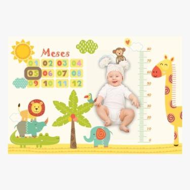 Imagem de Cenario Tapete Mesversário Para Bebe Menino E Menina - Miguel Baby, Sa