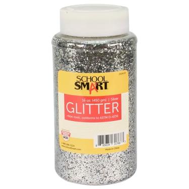 Imagem de School Smart - S2004125 Craft Glitter, frasco de 450 g, prata