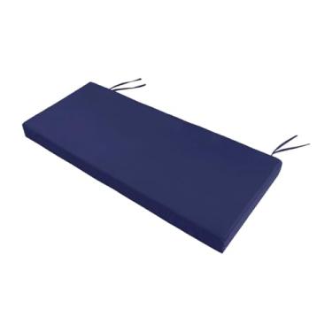 Imagem de Gralara Garden Bench Cushion Couch Pad Modern 107 x 46 cm Adeset Pad Fmoty Moberty Seat for Lounge Sofá sofá, Azul Escuro