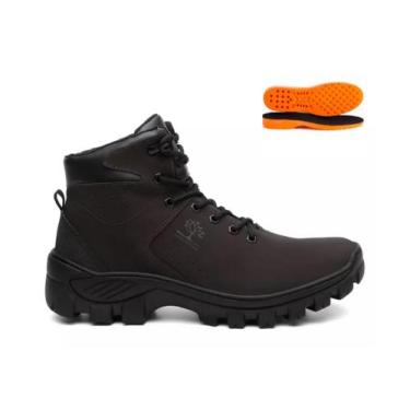 Imagem de Kit Coturno Adventure Masculino Tratorado Cano Médio + Palmilha - Obst