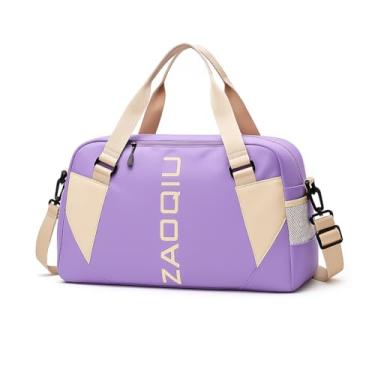 Imagem de Bolsa Mala Impermeável Transversal Feminina Academia Fitness Esportiva Para Viagem (Lilás)