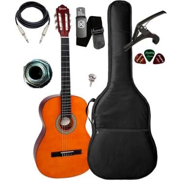 Imagem de Violão Elétrico Giannini Nylon N14 Natural Kit Completo