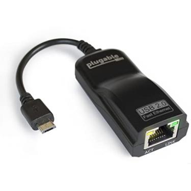 Imagem de Plugable Adaptador Micro USB para Ethernet | Adaptador Fast Ethernet para Raspberry Pi Zero, Pi Zero 2 W+, tablets Windows, Android – Chipset ASIX AX88772A